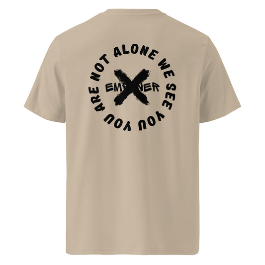 Desery Dust Men's Empower X "You Are Not Alone, We See You" Back Print Tee
