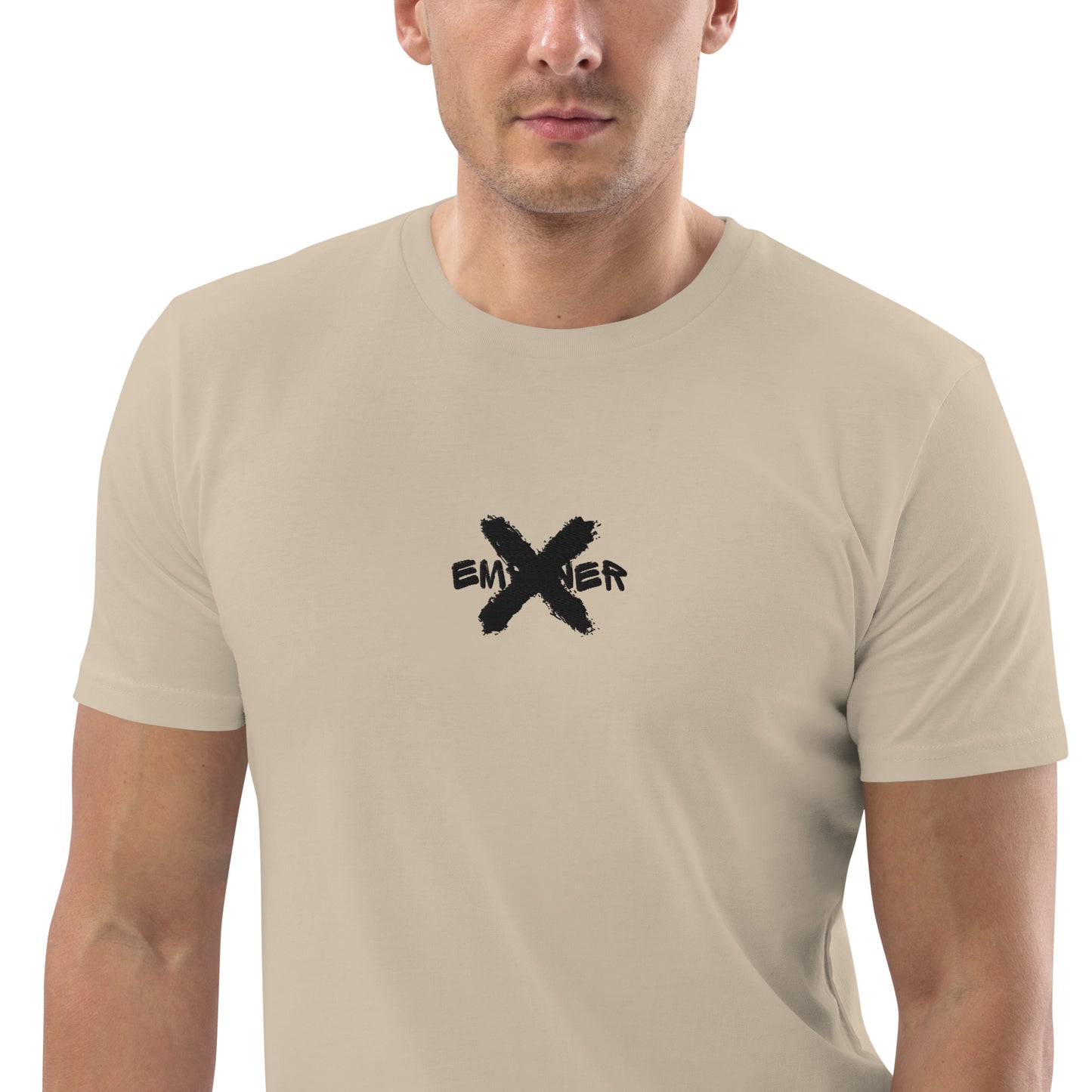 Desert Dust Men's Empower X Mental Health Black Edition Embroidered Tee T-Shirt