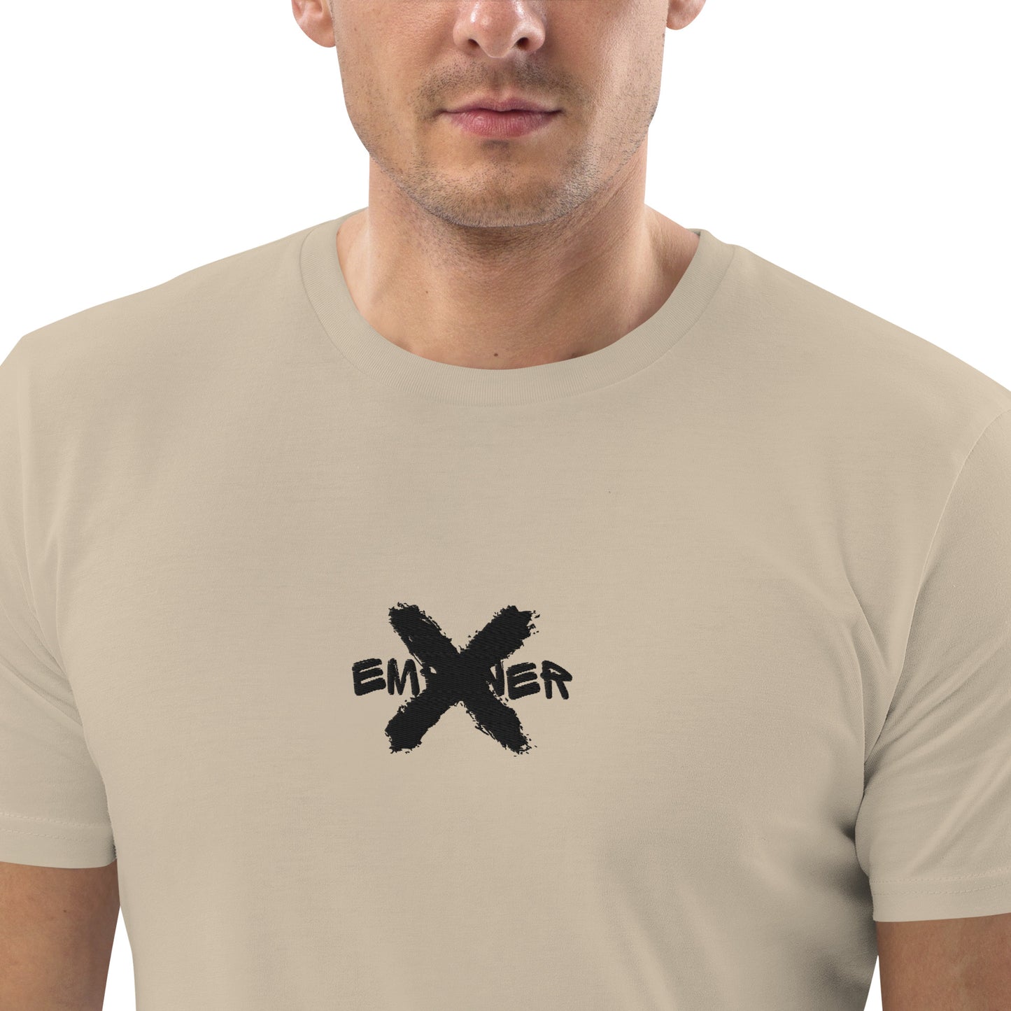 Desert Dust Men's Empower X Mental Health Black Edition Embroidered Tee T-Shirt