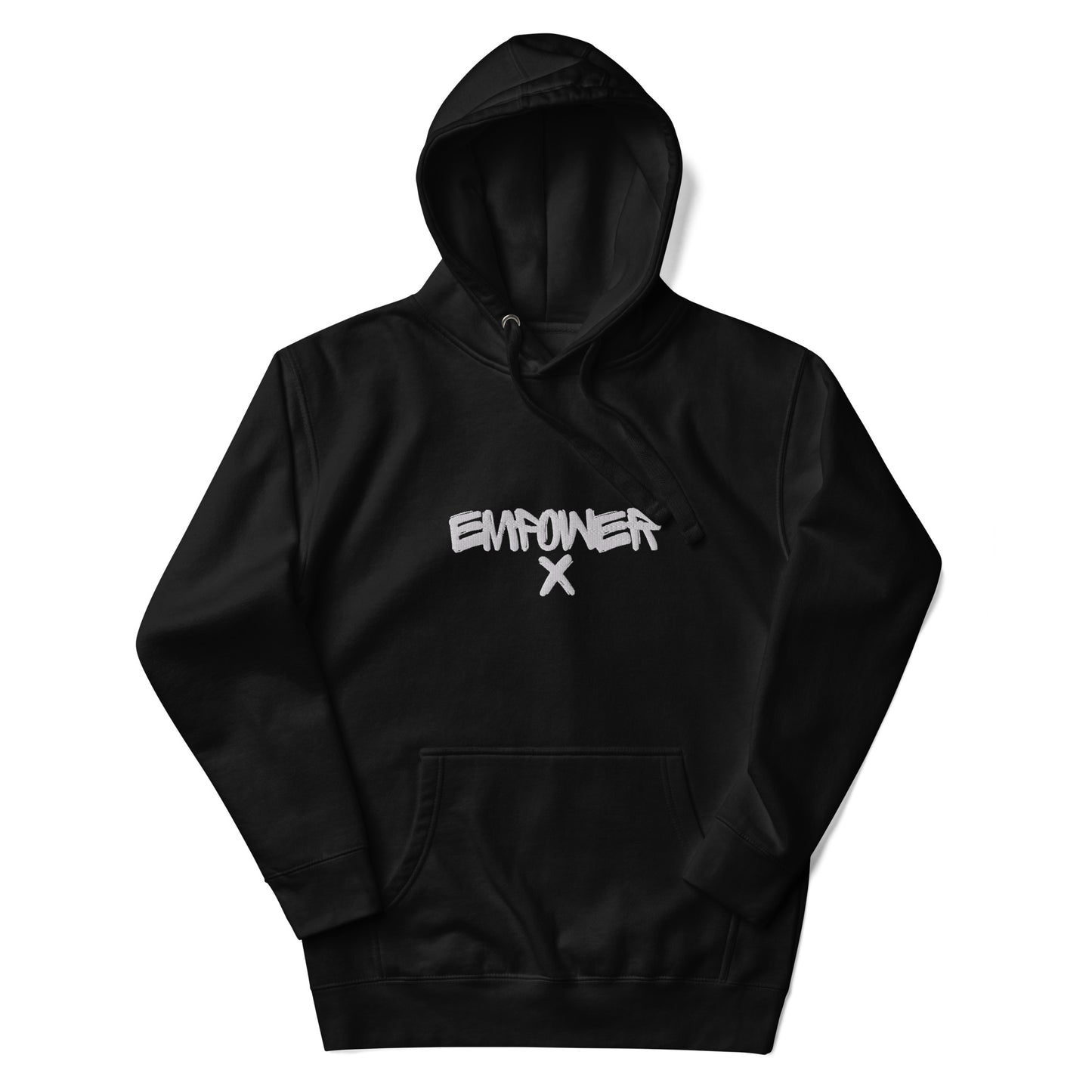 Black Mens Empower X First Edition Series Embroidered Hoodie