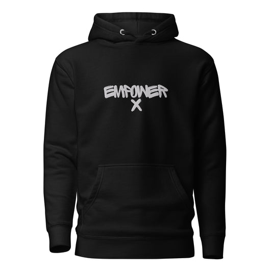 Black Mens Empower X First Edition Series Embroidered Hoodie