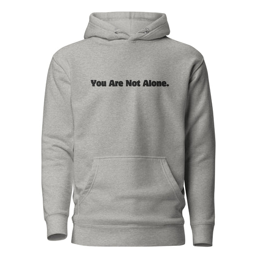 Unisex You Are Not Alone Mental Health Embroidered Hoodies Green/Rose/White/Grey