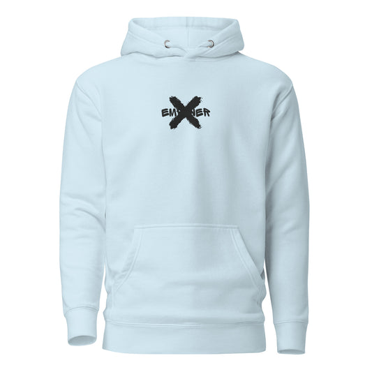 Sky Blue Empower X Black Edition Embroidered Hoodie