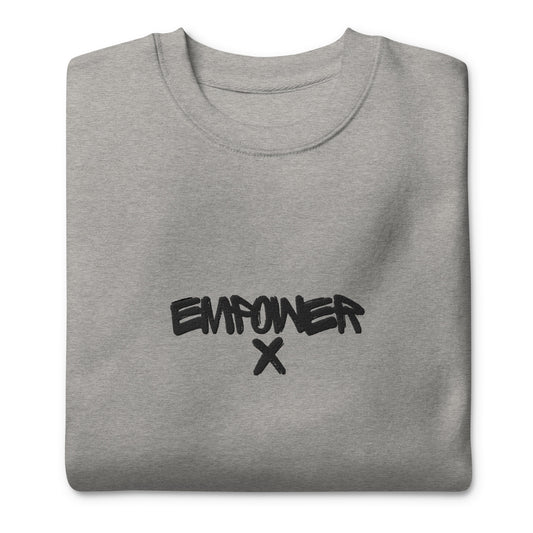 Grey Men's Empower X First Edition Series Embroidered Sweatshirt Jumper