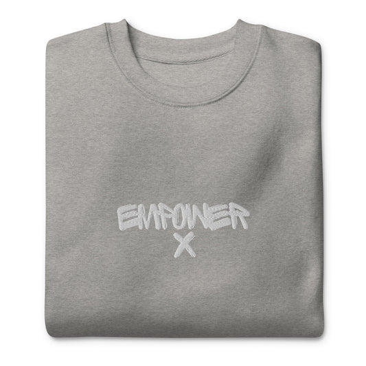 Grey Men's Empower X First Edition Series Embroidered Sweatshirt Jumper